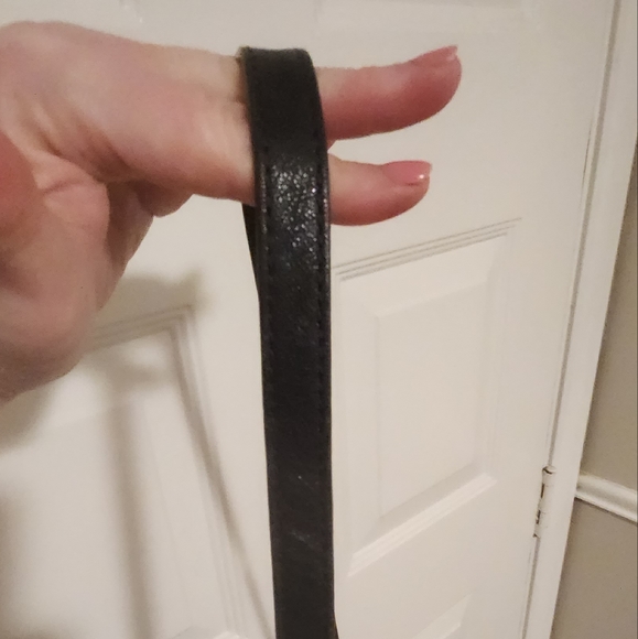 Michael Kors Leather Convertible Crossbody Bag Dark Blue 15" X 11.5" - Picture 9 of 14